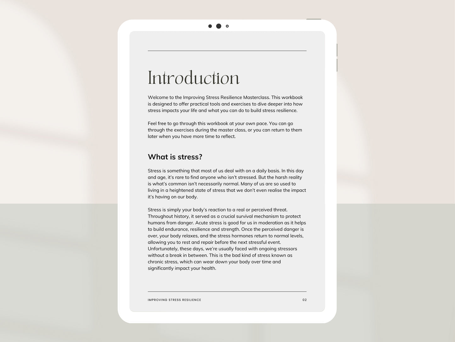Client-ready stress masterclass for anxiety and burnout education