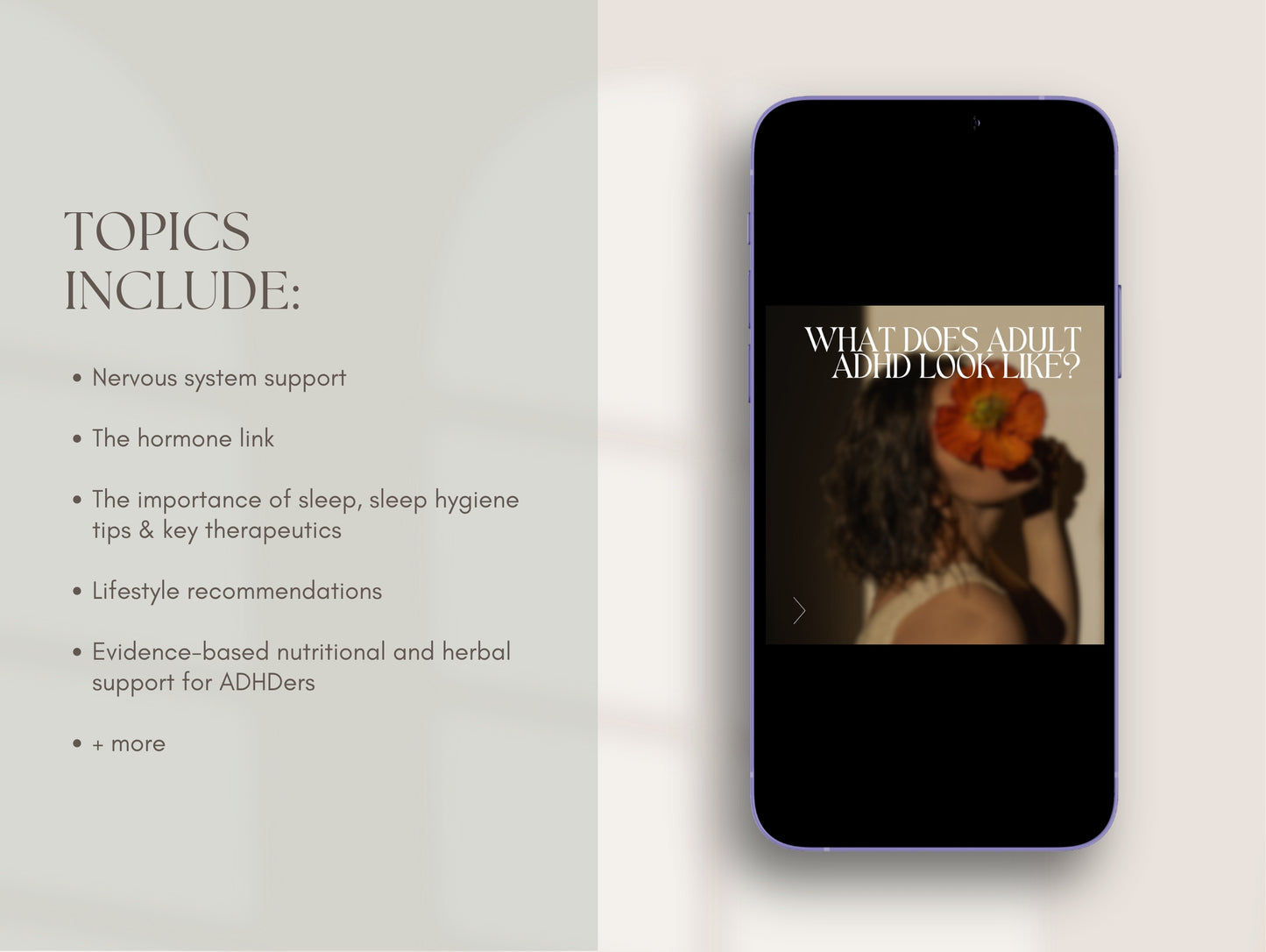 ADHD-friendly wellness Instagram templates for naturopaths and NDs