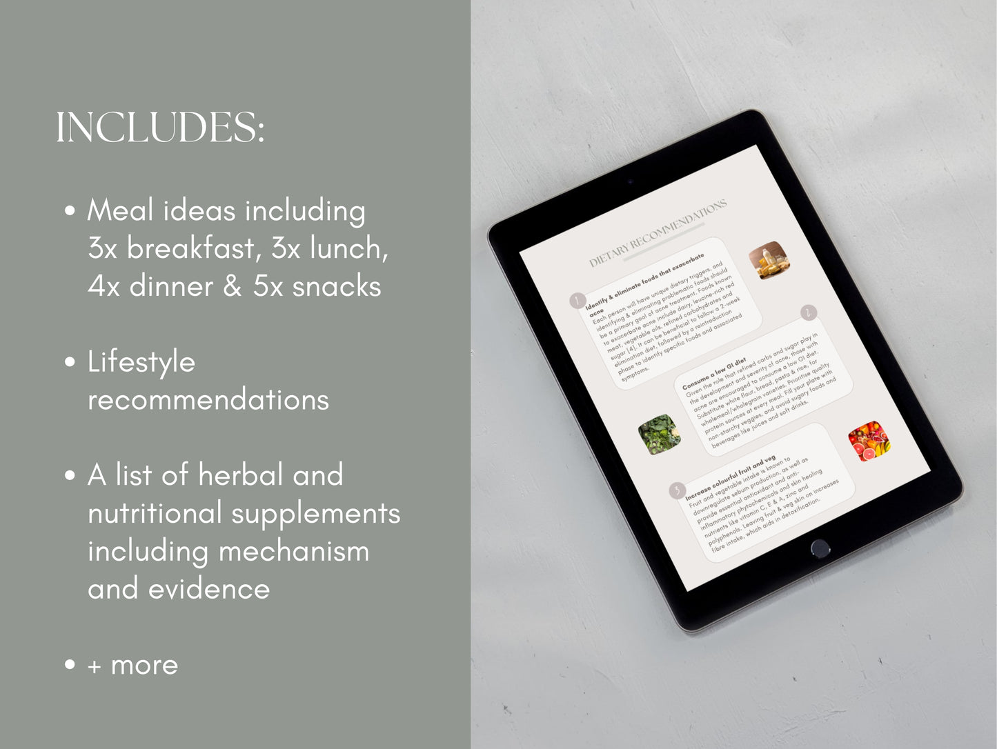 Canva acne patient booklet template for wellness professionals and herbalists