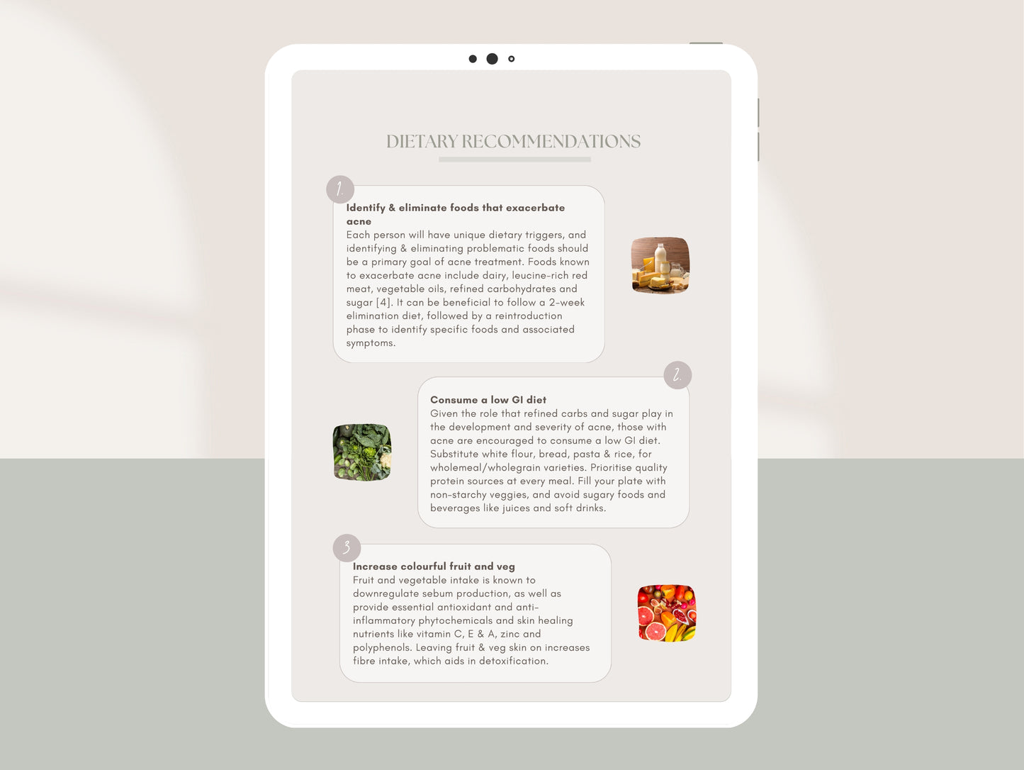 Client-ready acne patient guide for functional medicine practitioners