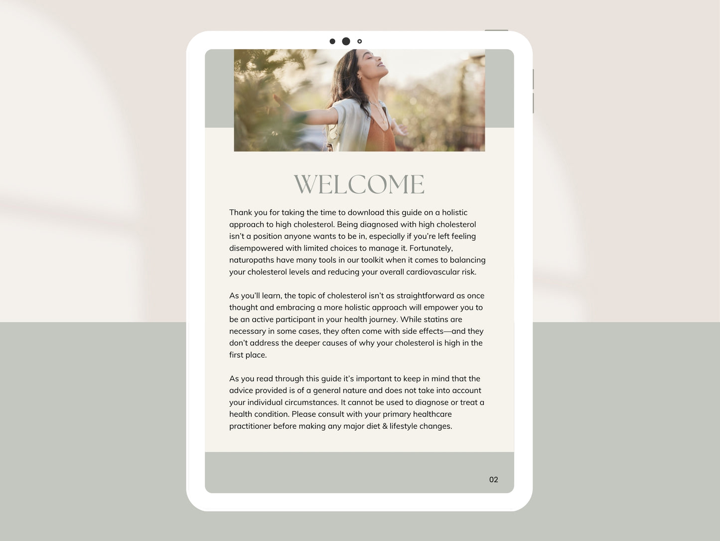 Comprehensive cholesterol management handout for naturopaths and dietitians