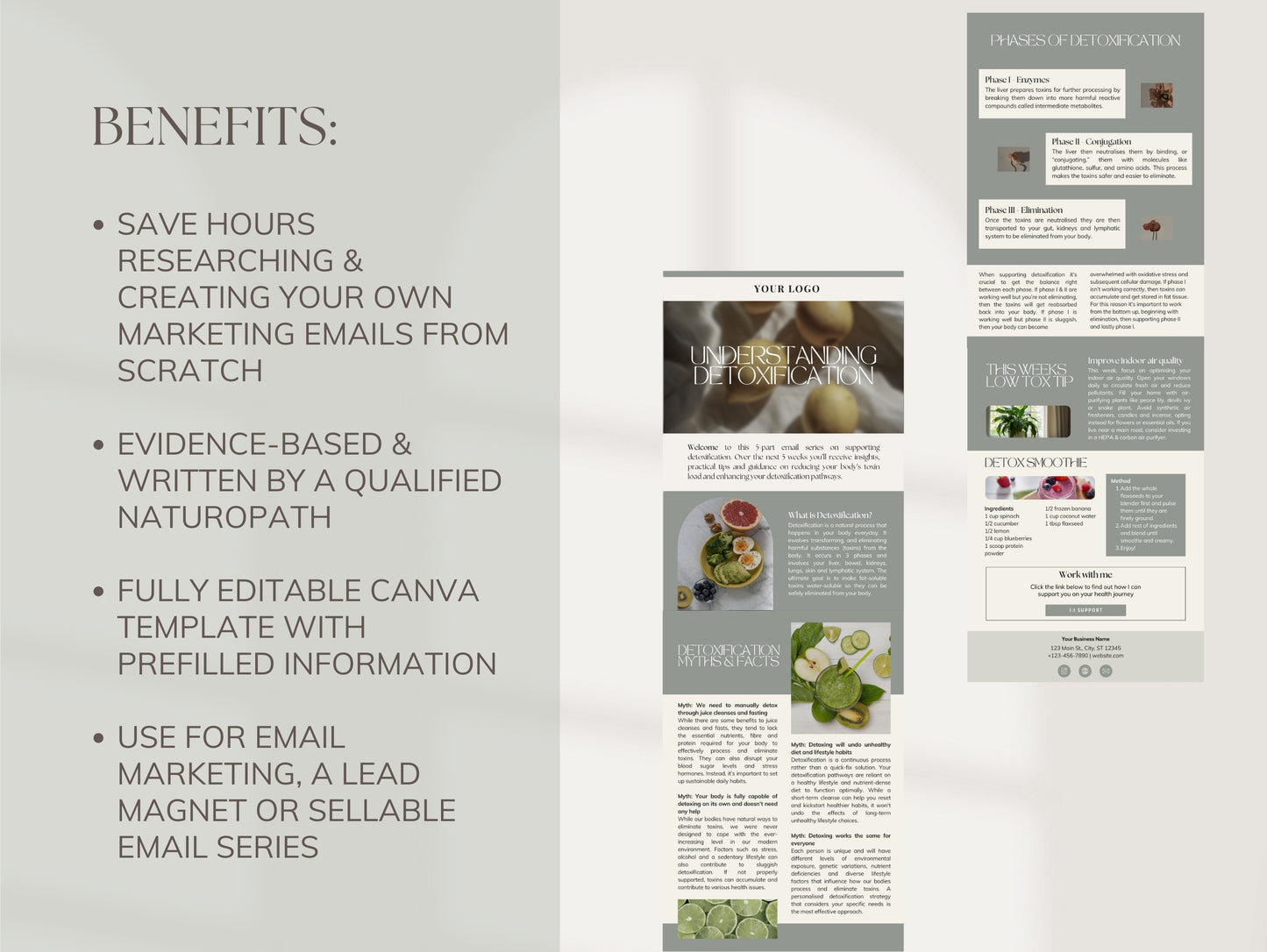 Done-for-you detox email sequence for functional medicine practitioners