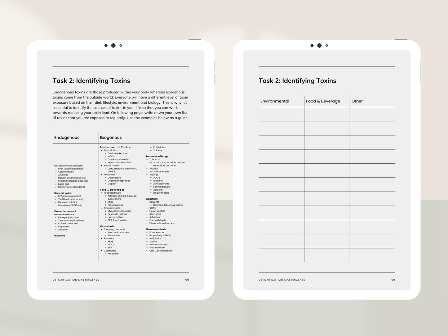 Functional detoxification masterclass for promoting holistic health
