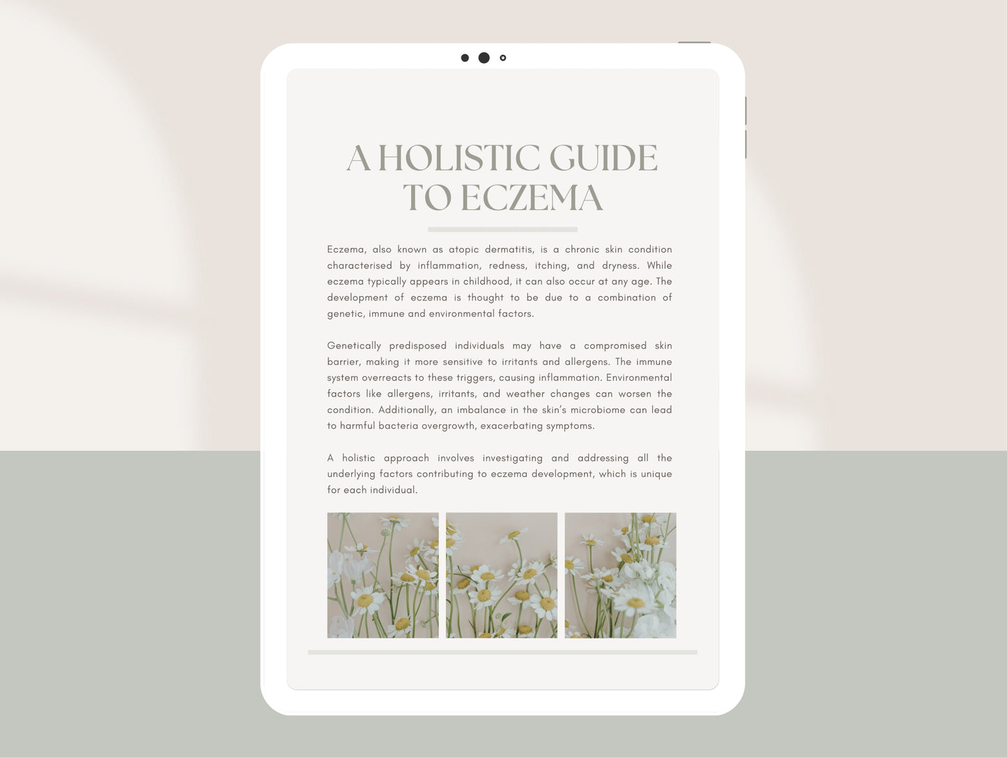 Client-ready eczema patient guide for functional medicine practitioners