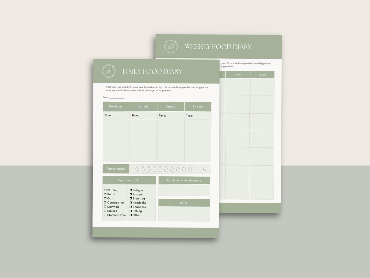Diet Symptom Diary and Elimination Diet