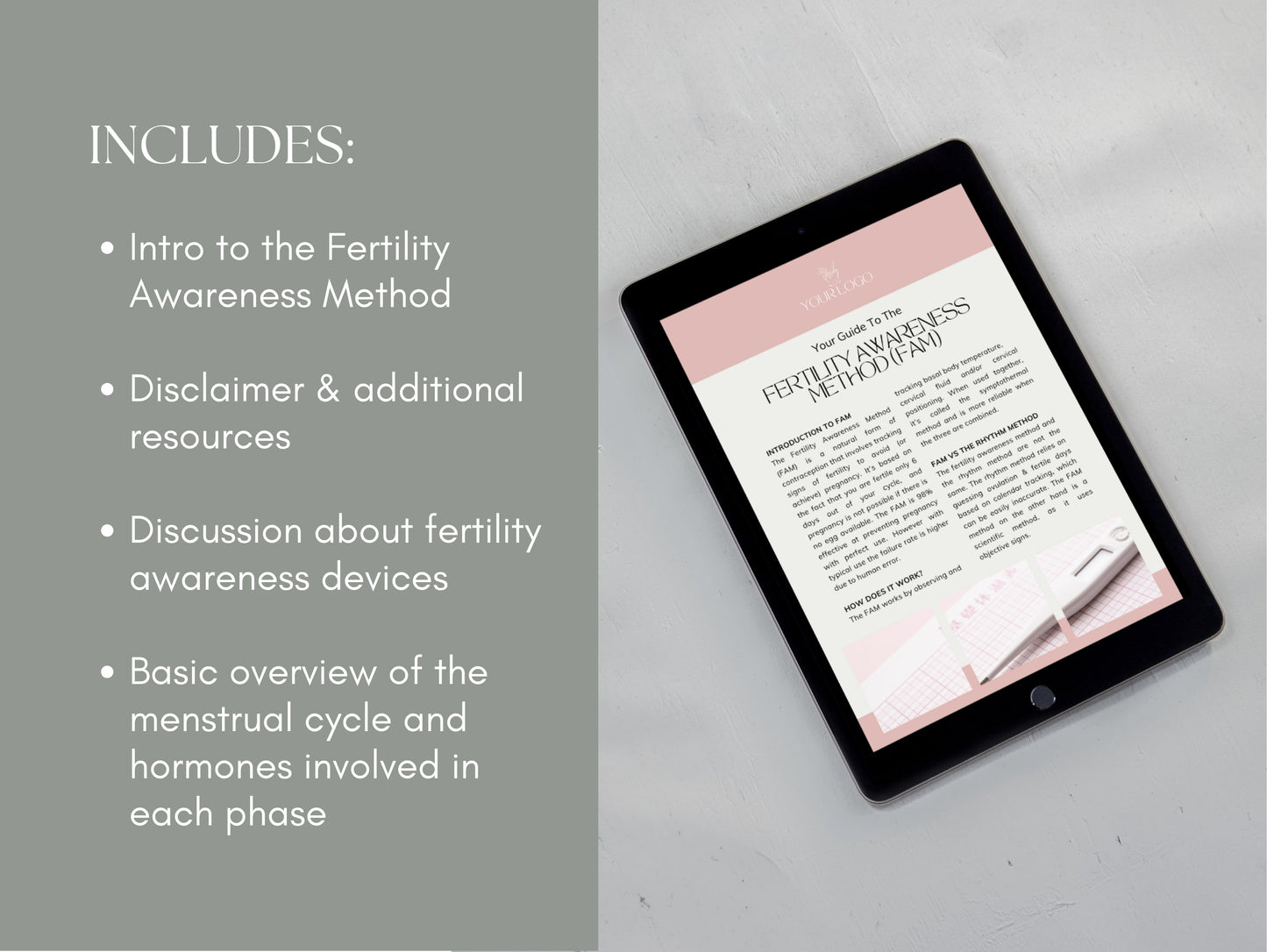 White-label fertility awareness guide for passive income and patient education