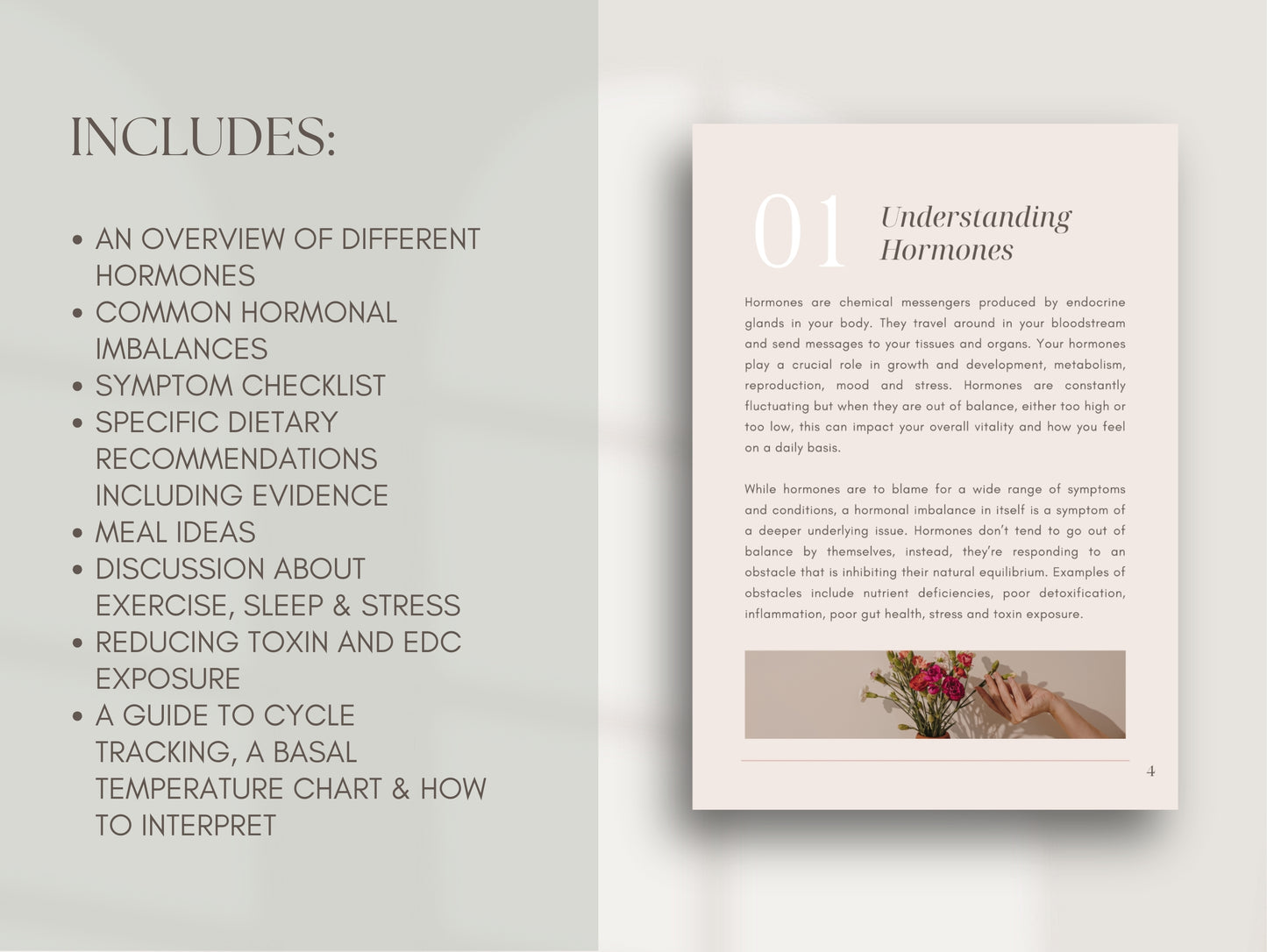 Hormonal health guide eBook Canva template done-for-you