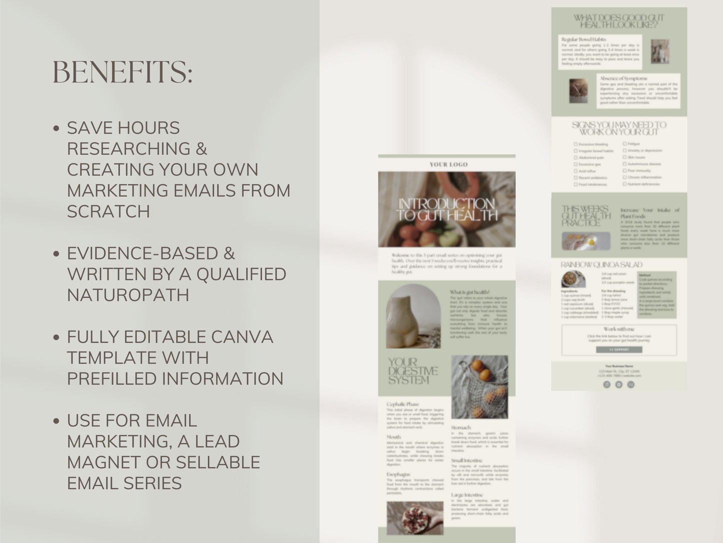 Done-for-you gut email sequence for functional medicine practitioners