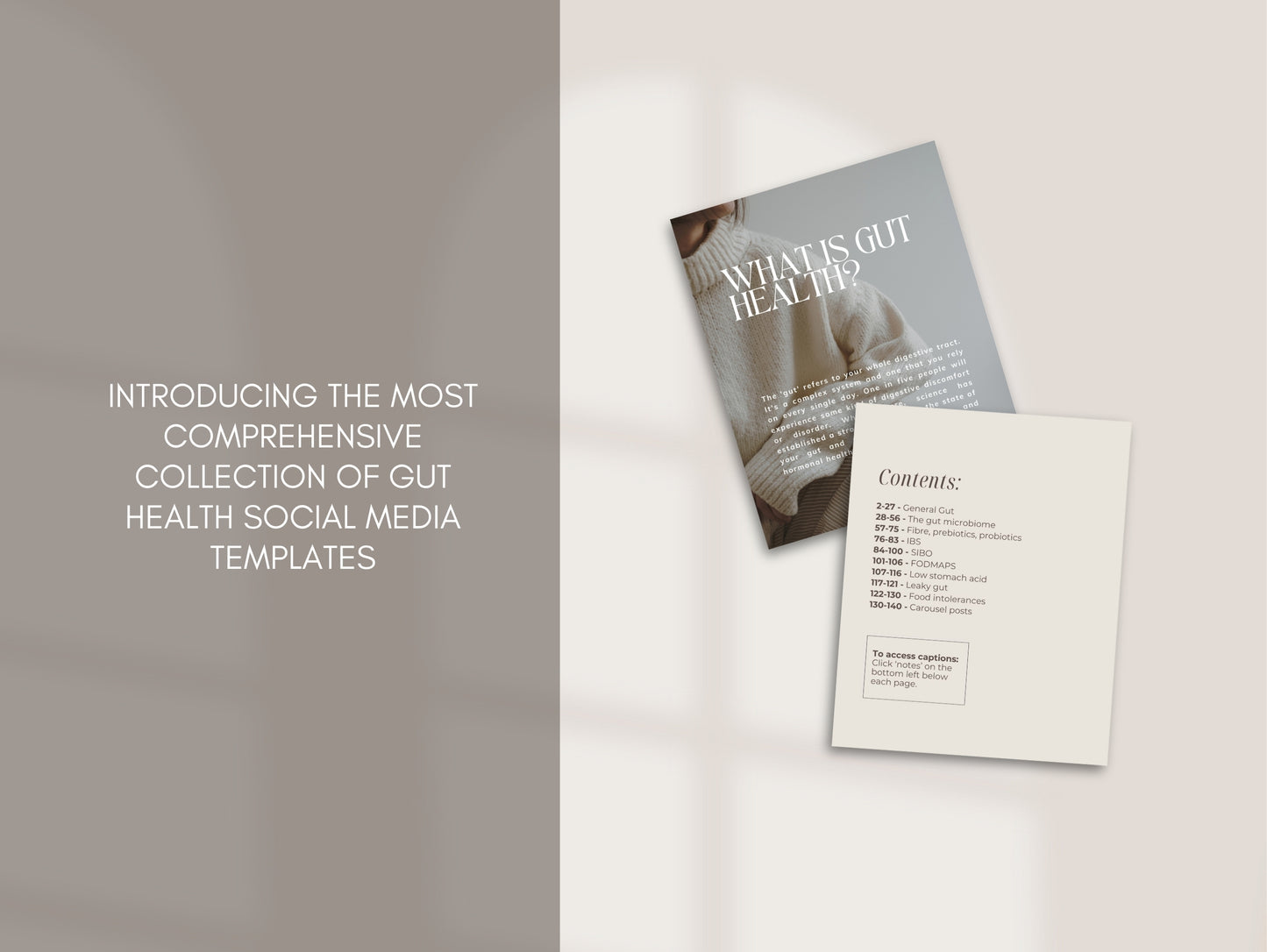 Gut Instagram Canva Templates - Aesthetic