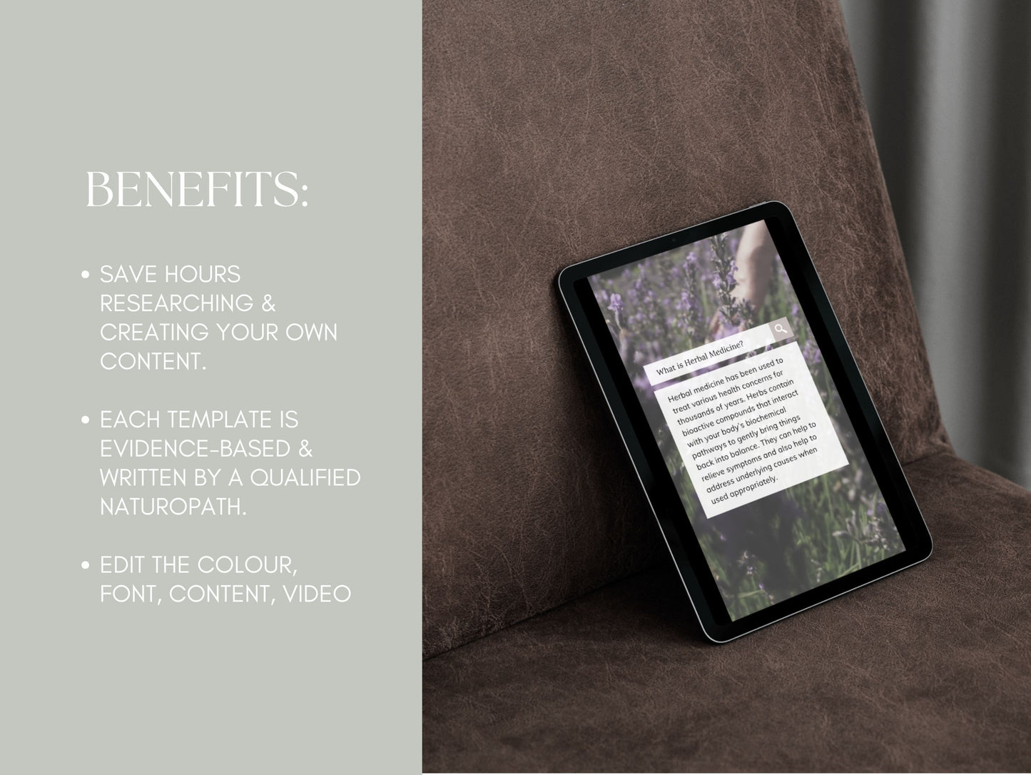 Herbal medicine reels Canva templates for social media posts