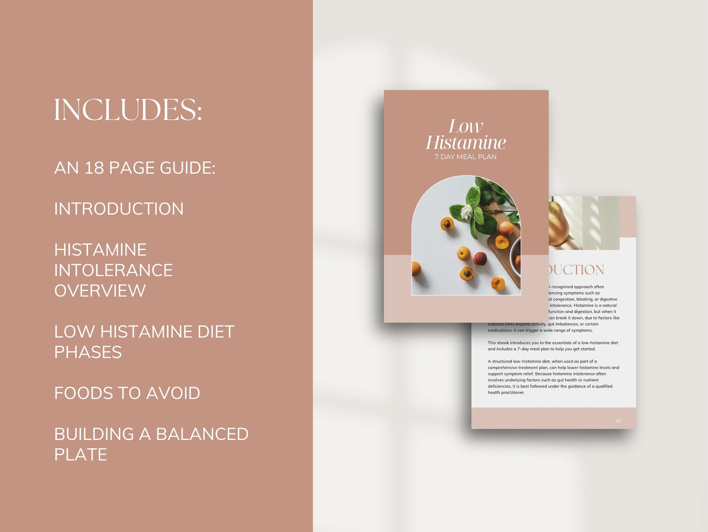 7 Day Low Histamine Meal Plan