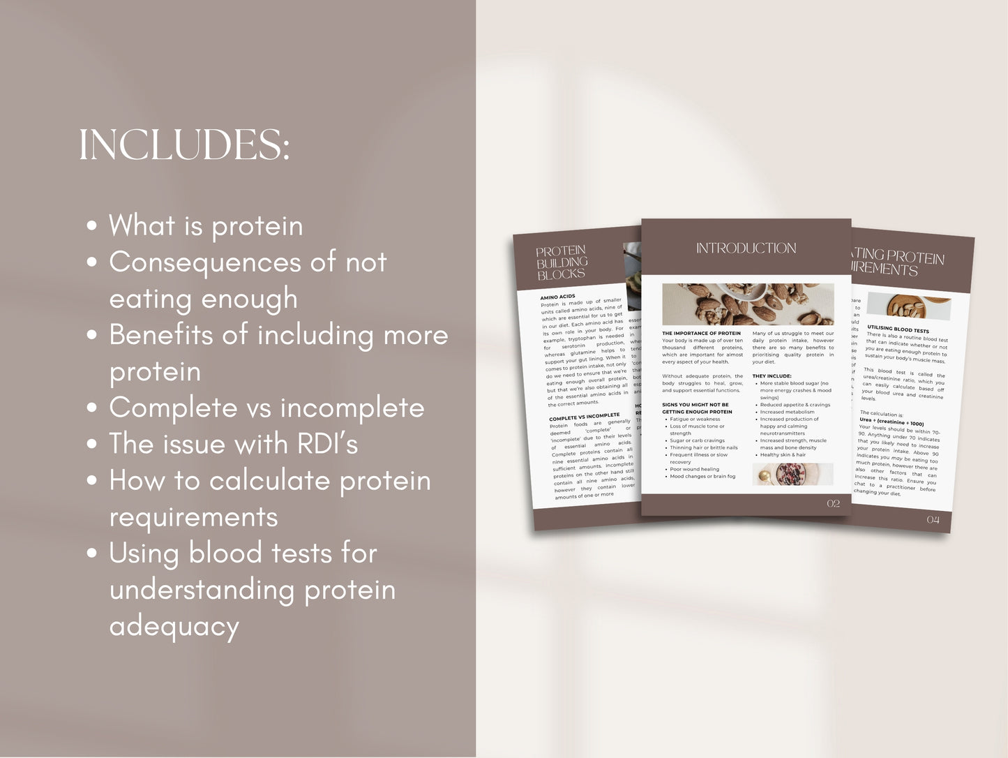 Protein Patient Handout