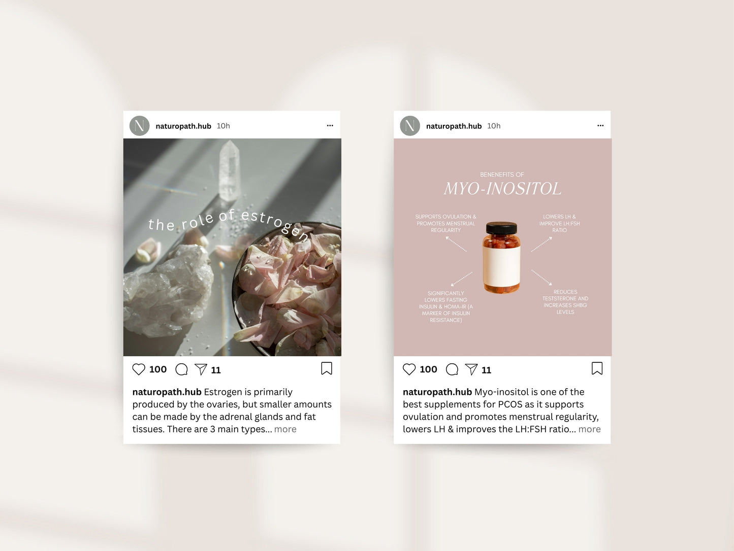 Hormone Instagram Canva Templates