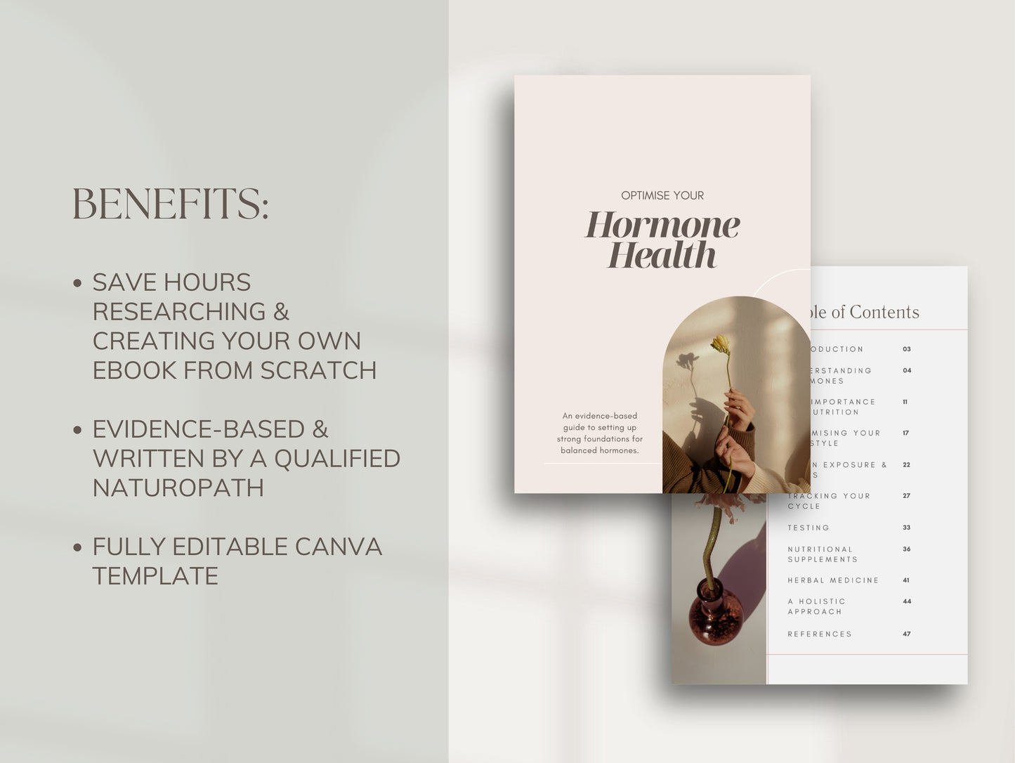 Editable hormone balance eBook for nutritionists and functional medicine