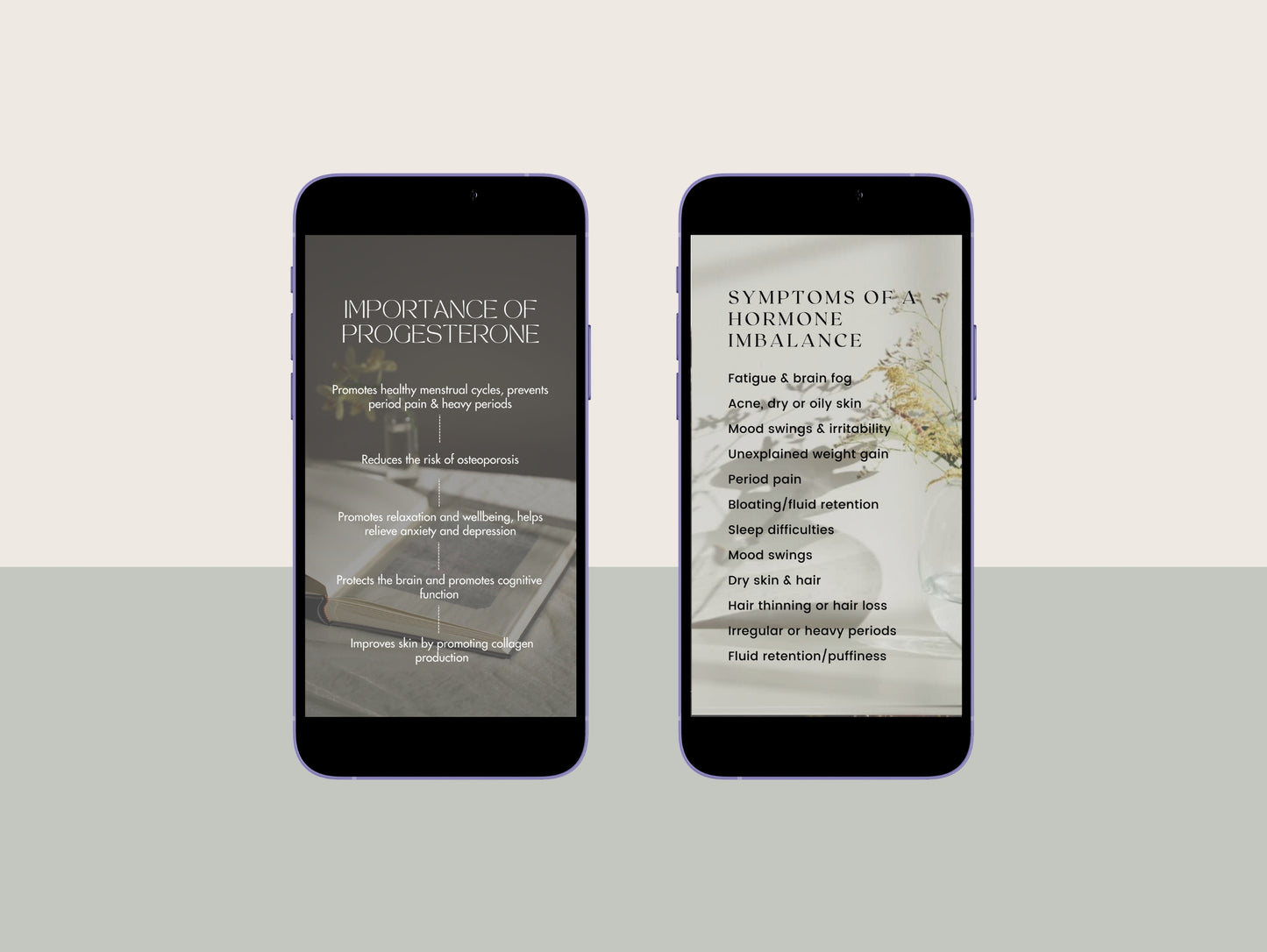 Hormone health Instagram reels for naturopaths and wellness practitioners