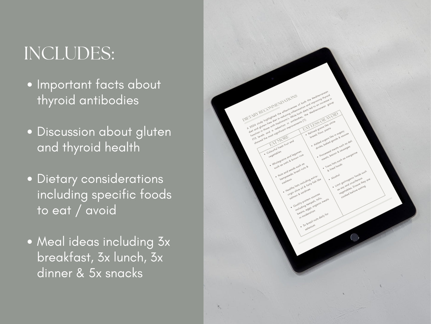 Canva hypothyroid patient booklet template for wellness professionals and herbalists