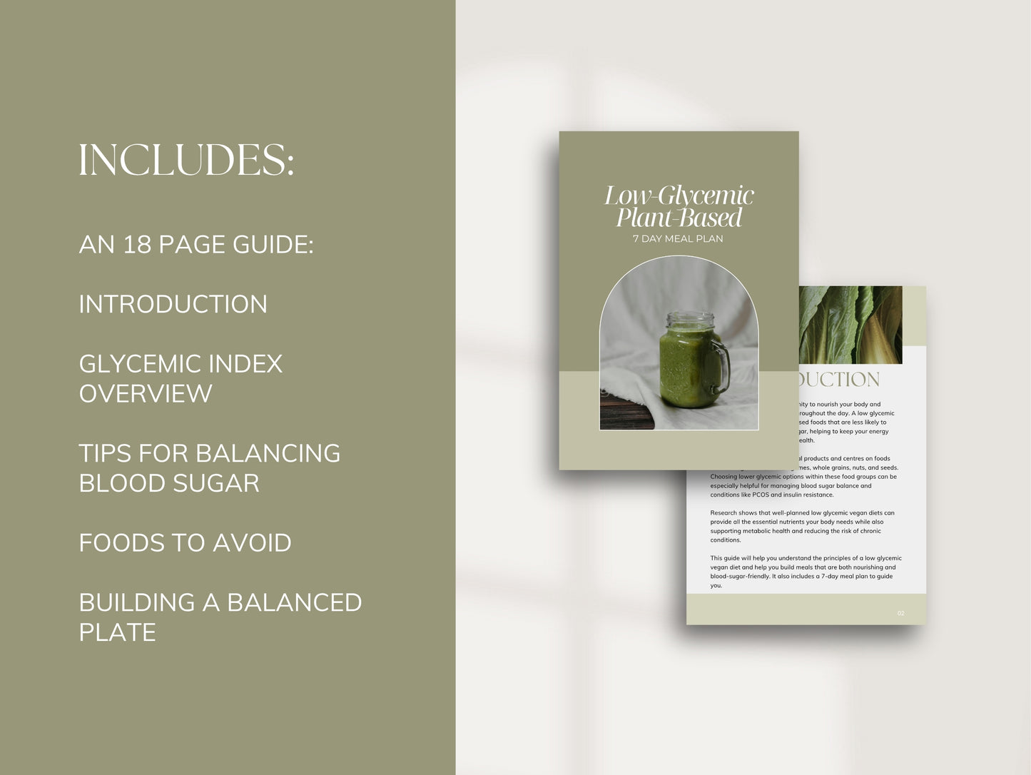 7 Day Low-Glycemic Vegan Meal Plan