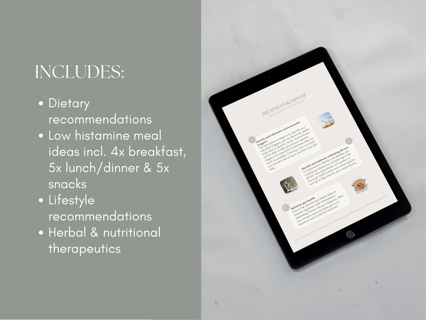 Canva MCAS patient booklet template for naturopaths and nutritionists