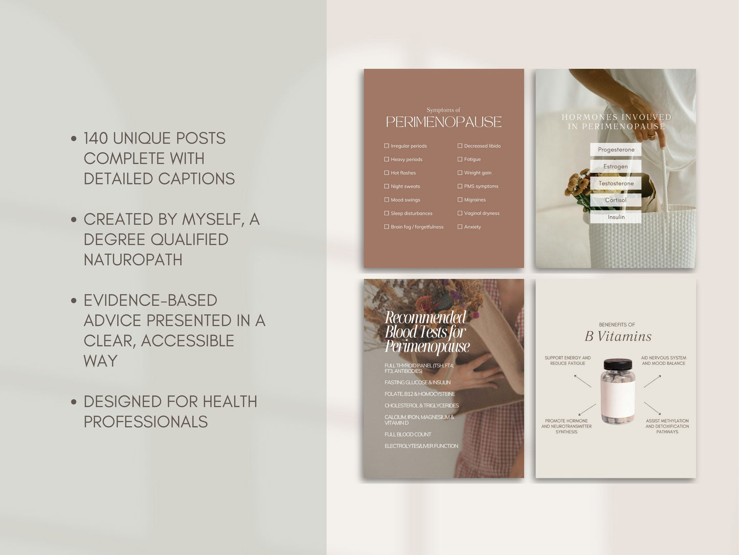 Perimenopause Instagram Canva Templates