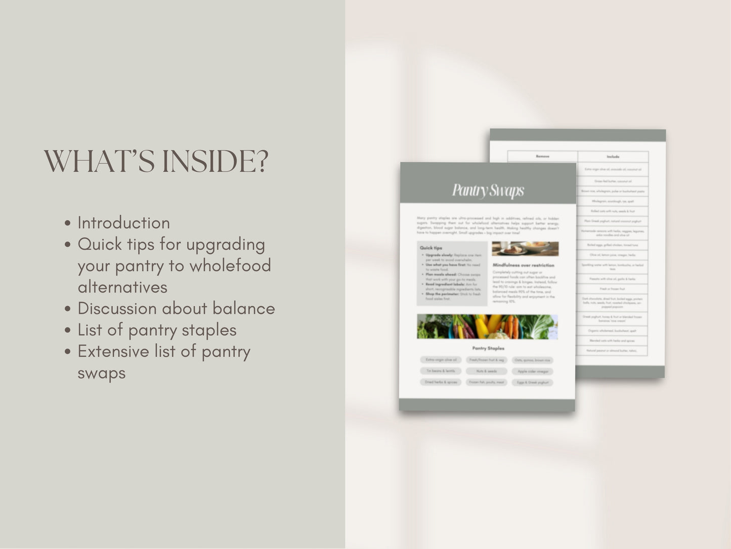 Pantry Swap Handout