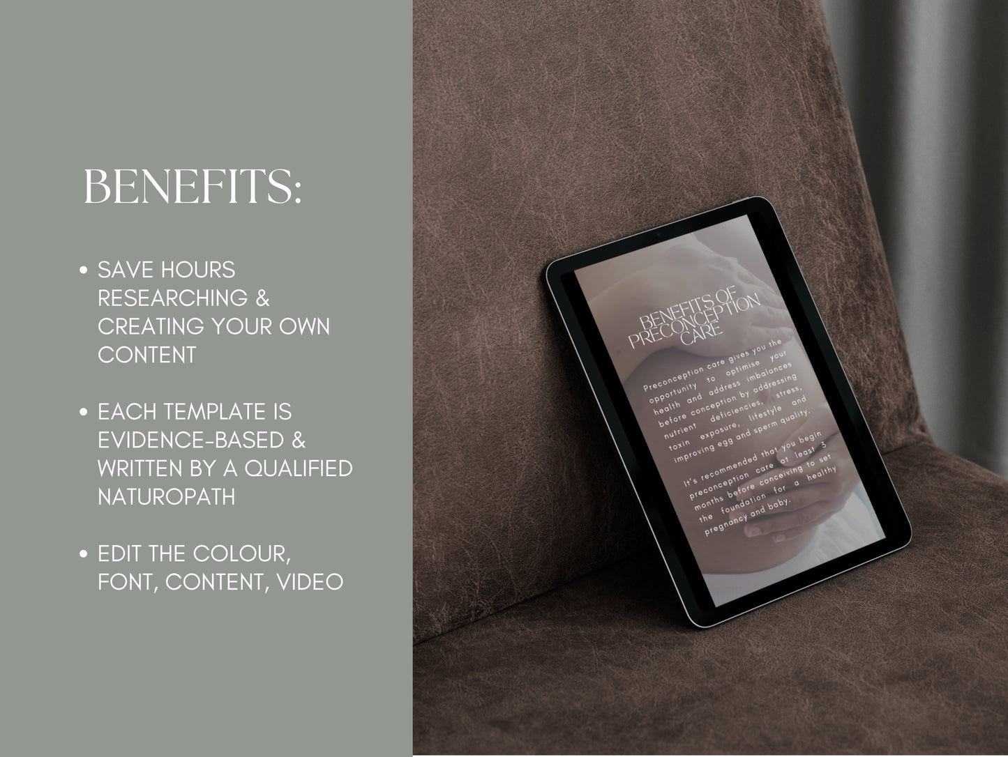 Fertility and preconception reels for holistic health practitioners