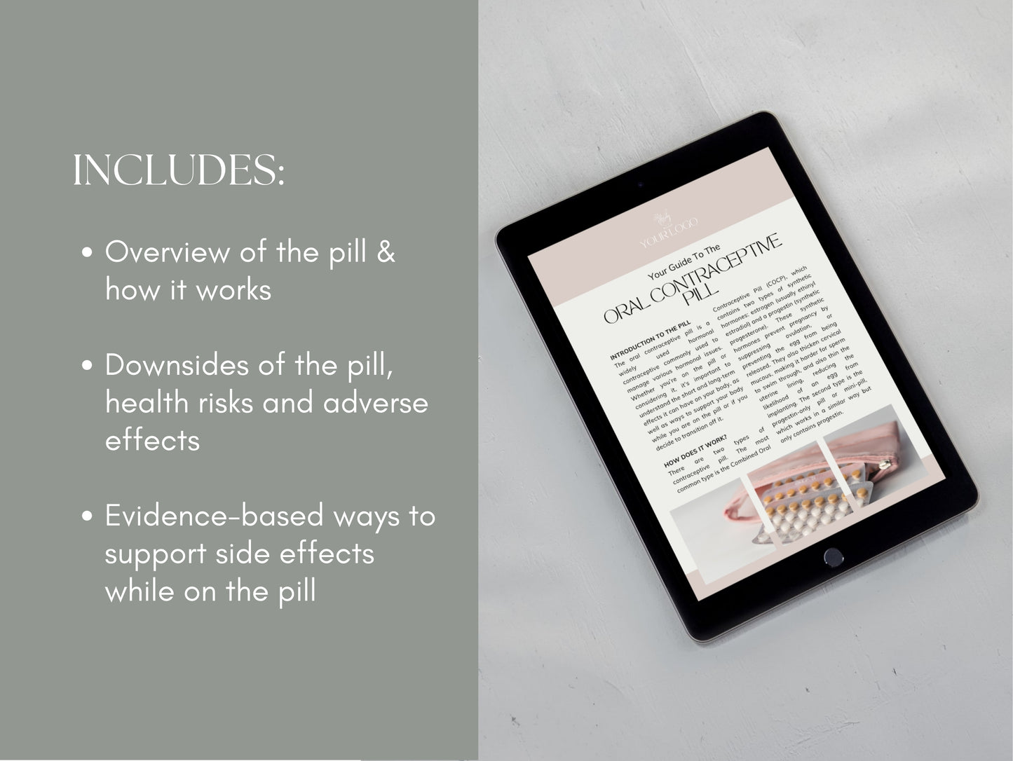 White-label birth control guide for passive income and patient education