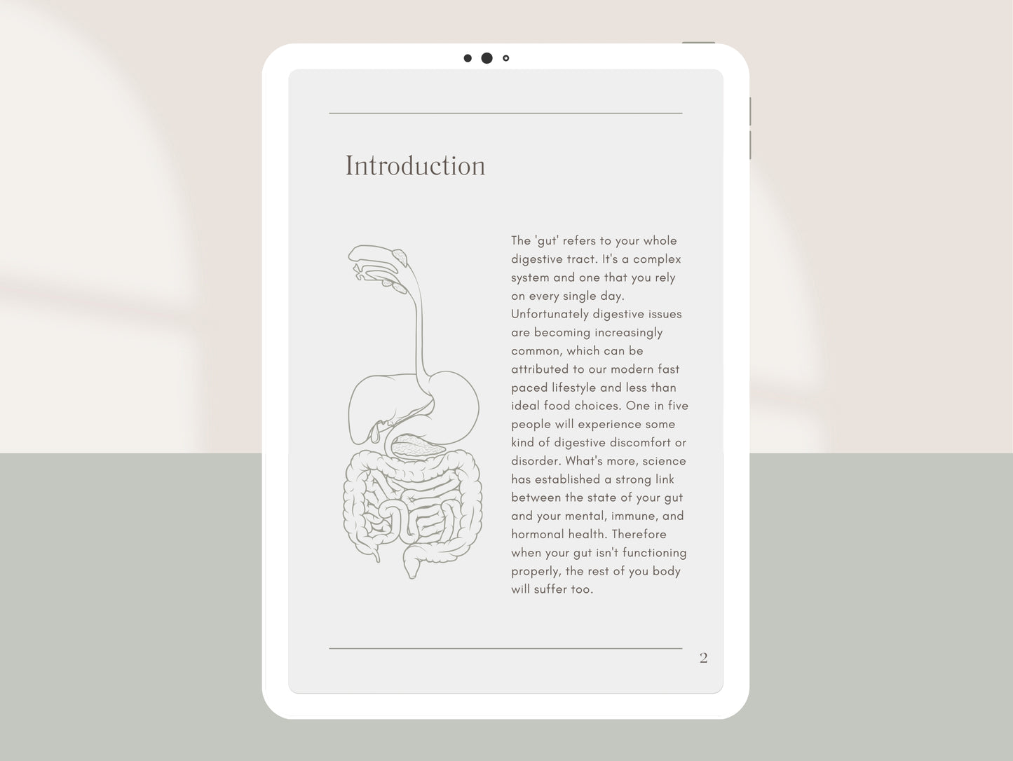 Microbiome and digestion Canva eBook for naturopaths