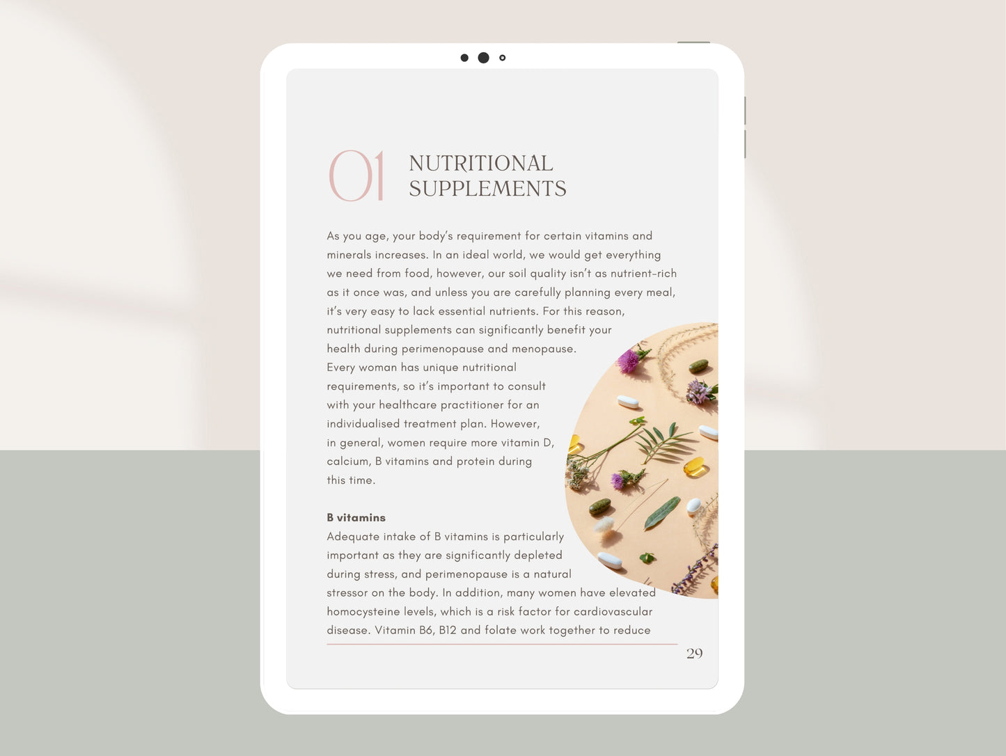 Client-friendly perimenopause support eBook for dietitians and health professionals