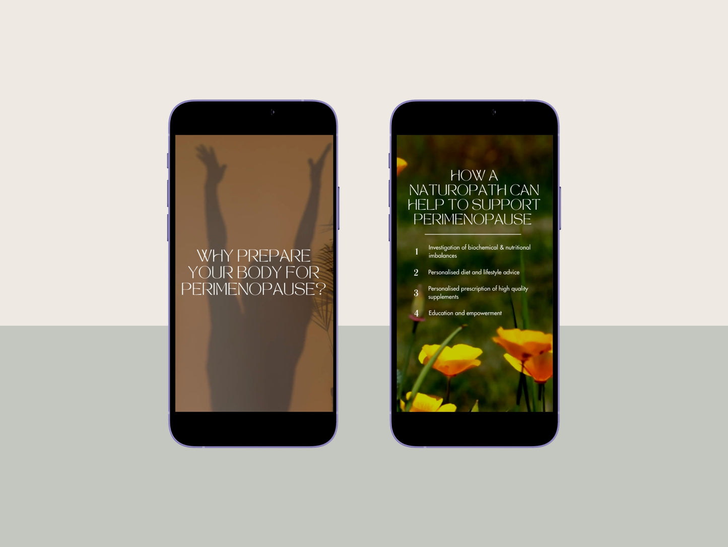 Perimenopause Instagram reels for naturopaths and health practitioners