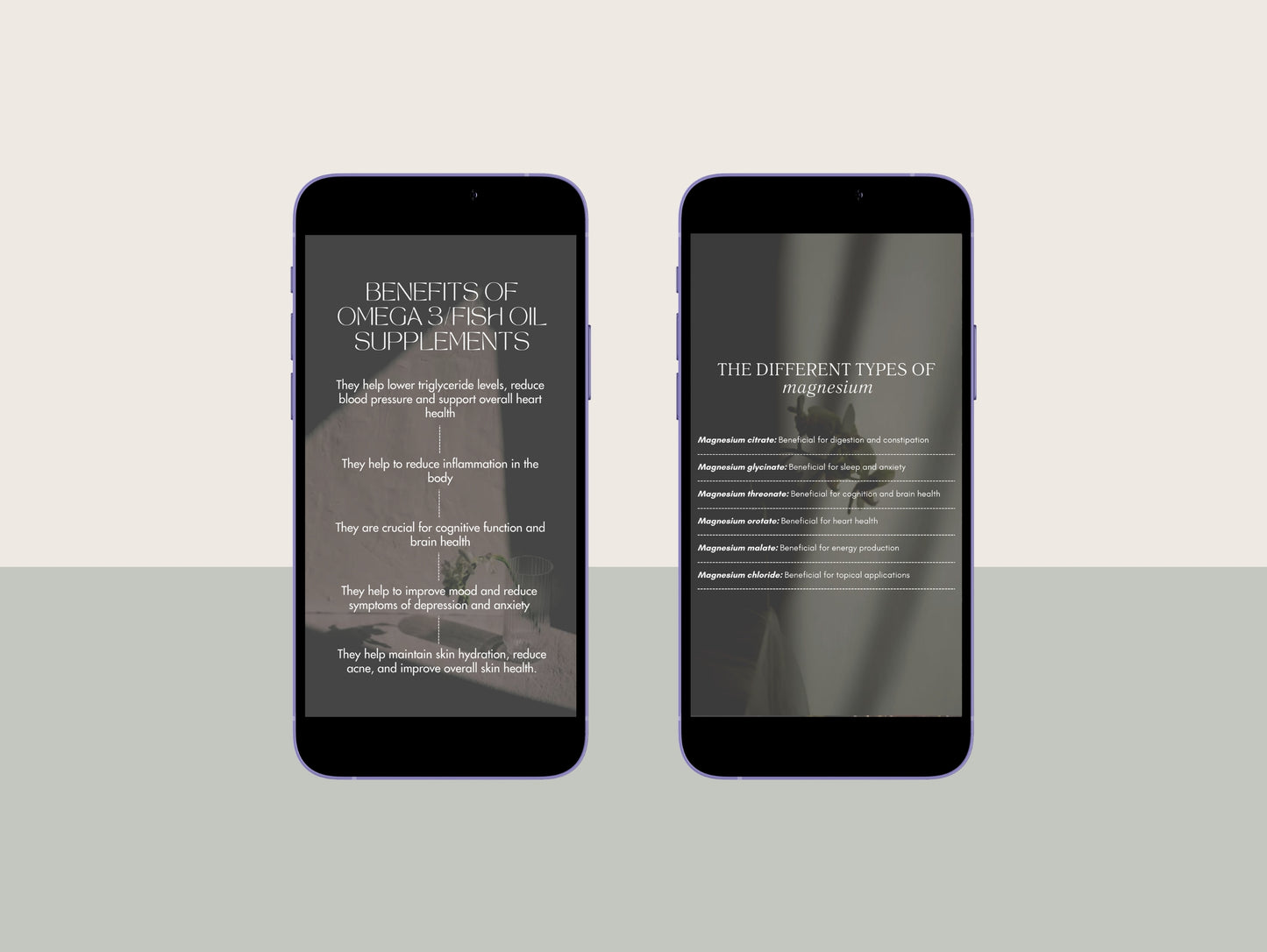 Supplement Instagram reels for naturopaths and nutritionists