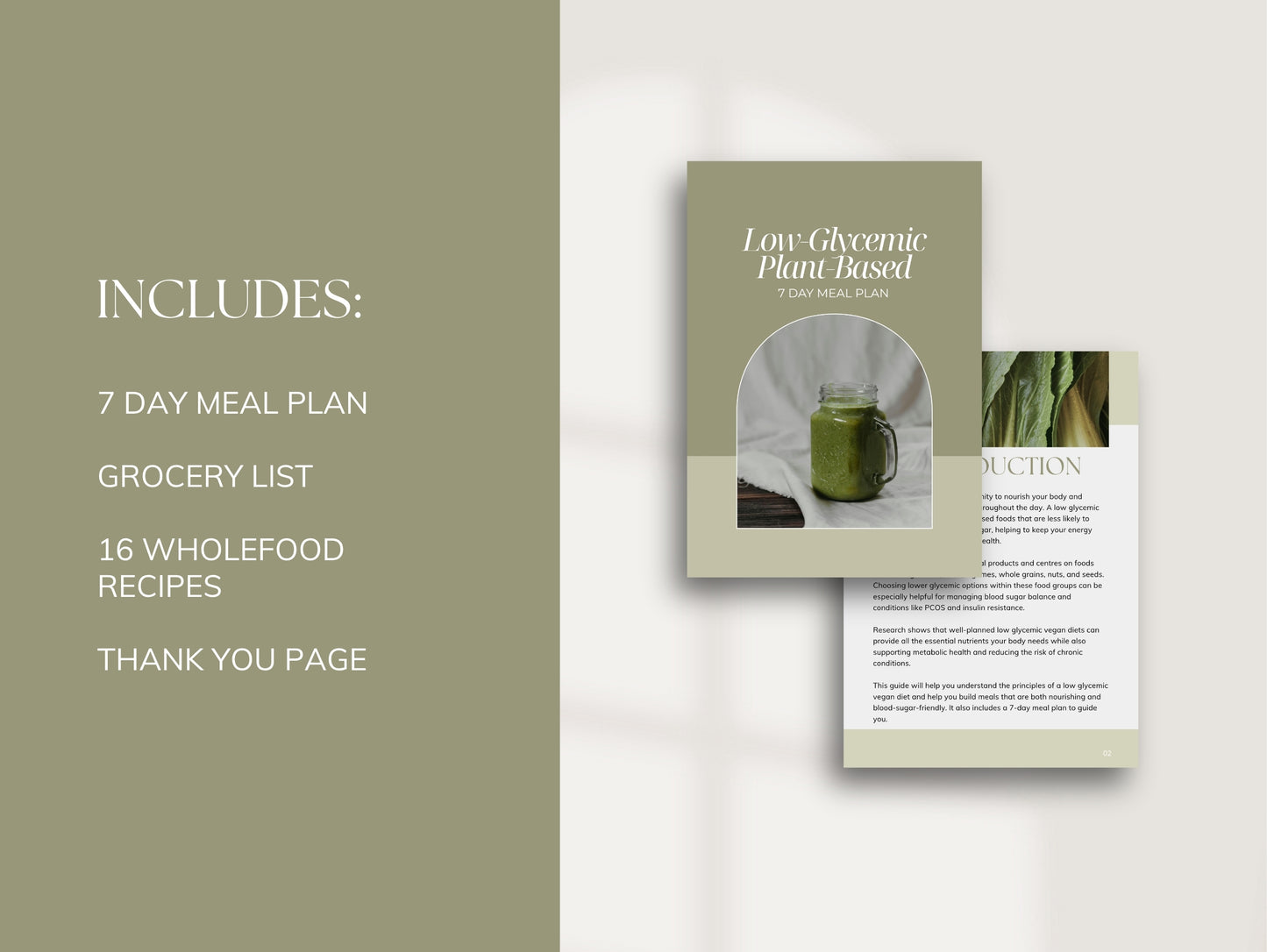 7 Day Low-Glycemic Vegan Meal Plan