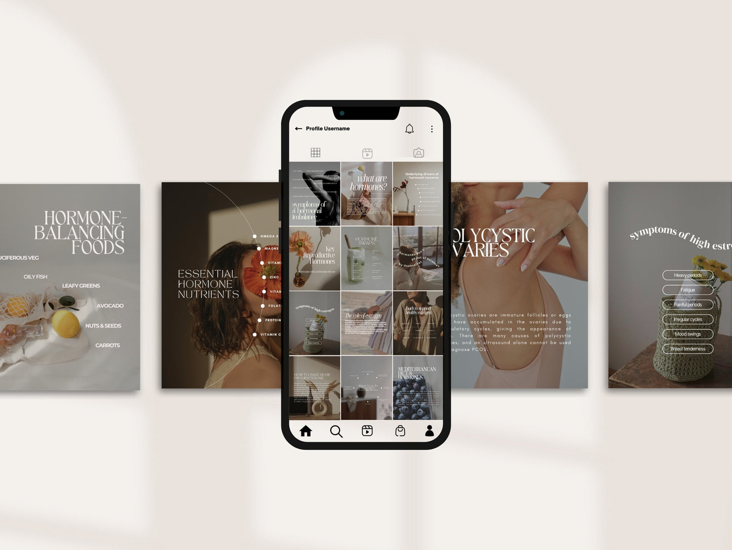 Hormones instagram templates