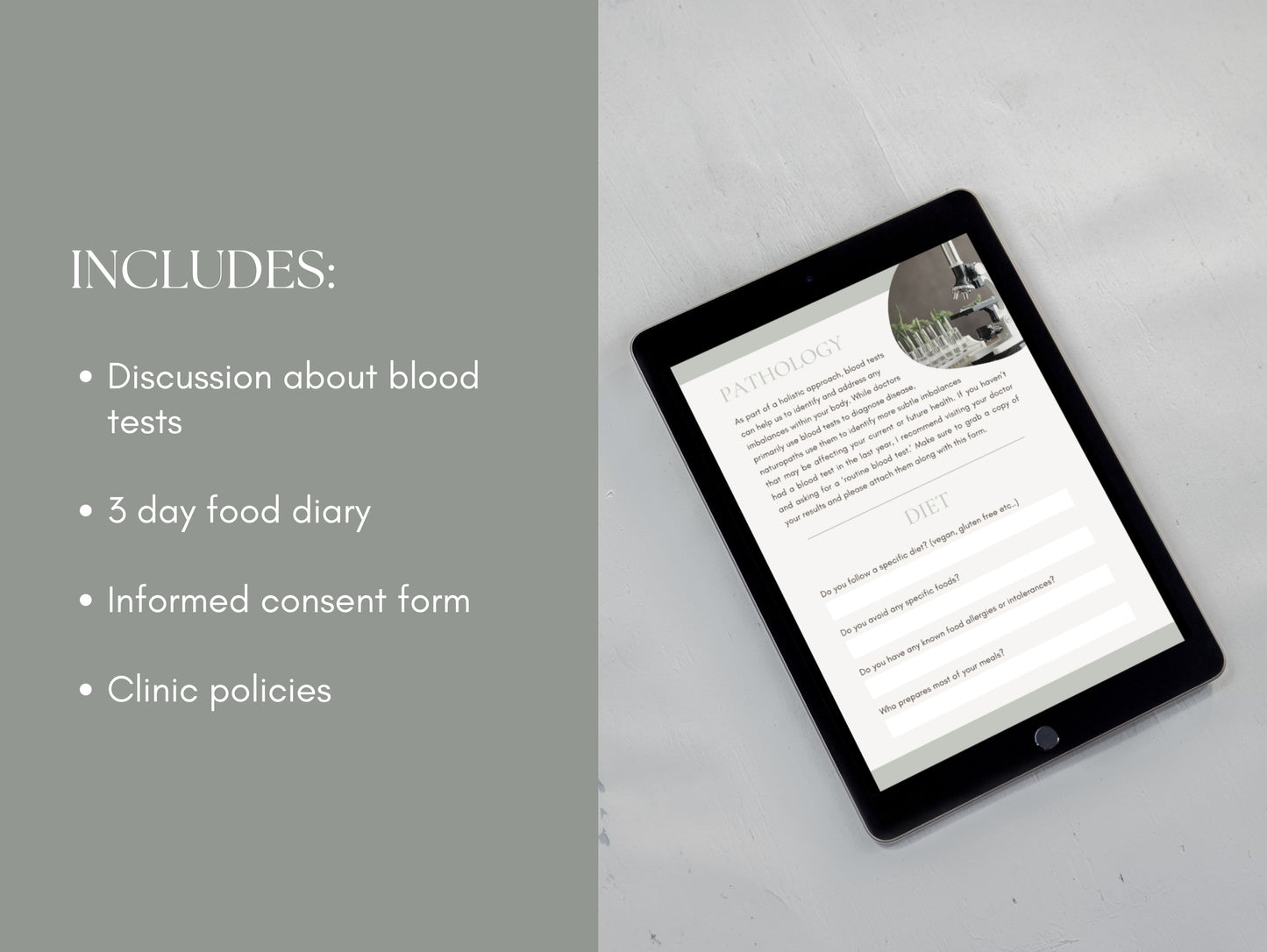 Canva client form bundle for naturopathic and functional medicine use