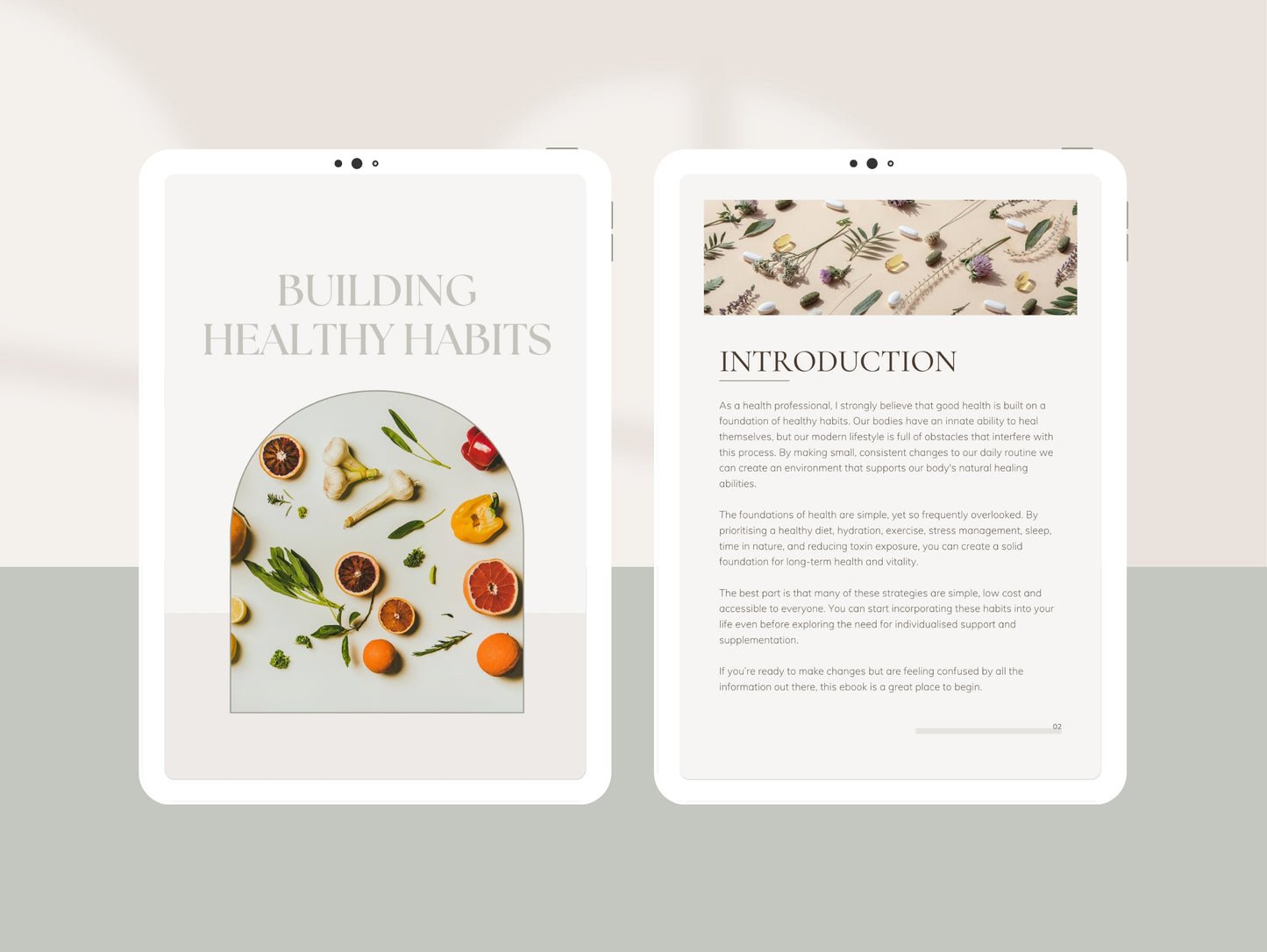 Naturopathic ebook done-for-you Canva template