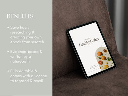 Wellness eBook Canva design for holistic health