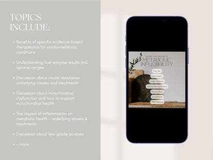 Functional medicine Instagram templates for metabolic health