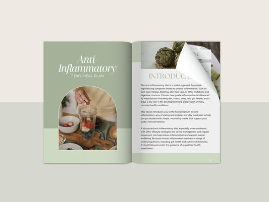 7 Day Anti-Inflammatory Meal Plan