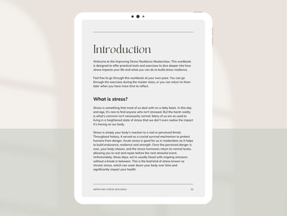 Client-ready stress masterclass for anxiety and burnout education