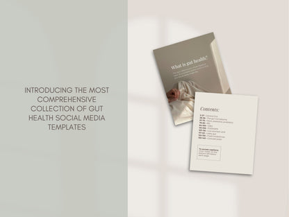 Gut Health Instagram Canva Templates