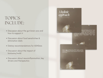 Neurodivergent client Canva templates for Instagram posts