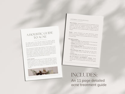 Done-for-you acne guide for holistic health professionals and nutritionists