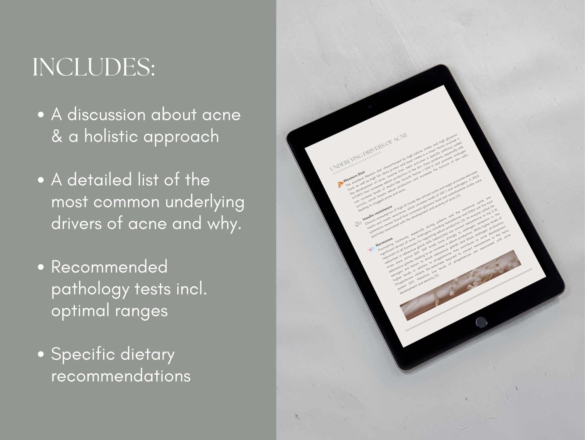 White-label acne guide for passive income and patient education