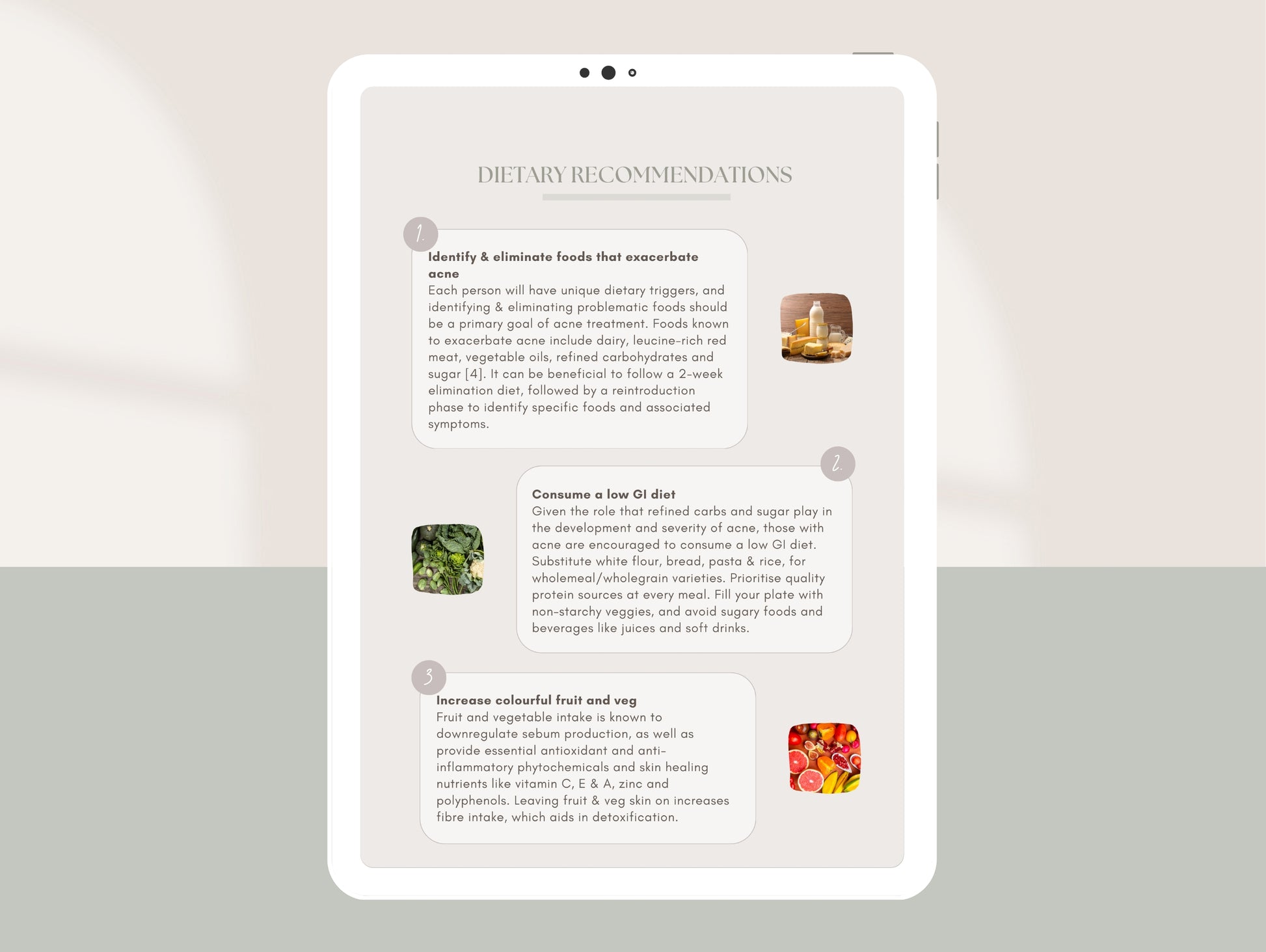 Client-ready acne patient guide for functional medicine practitioners