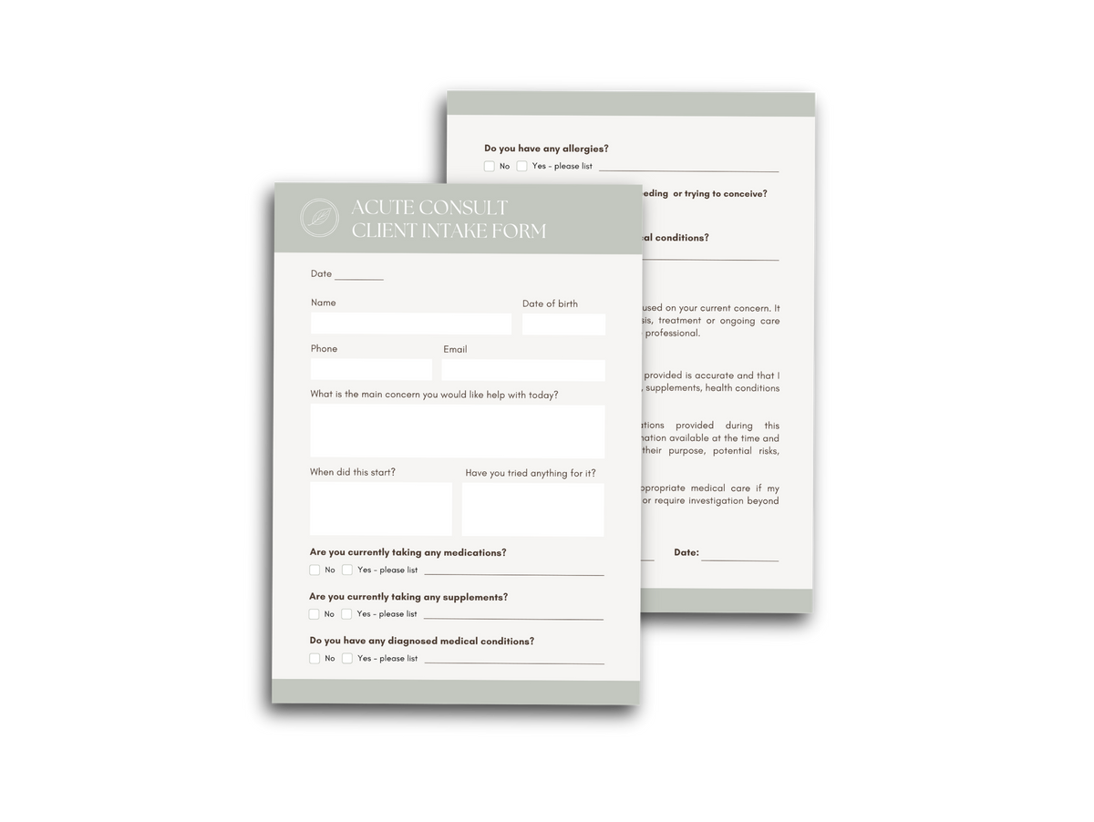 Acute Consult Forms