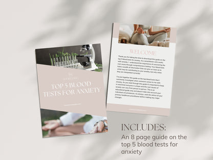 Which blood tests for anxiety download for holistic practitioners