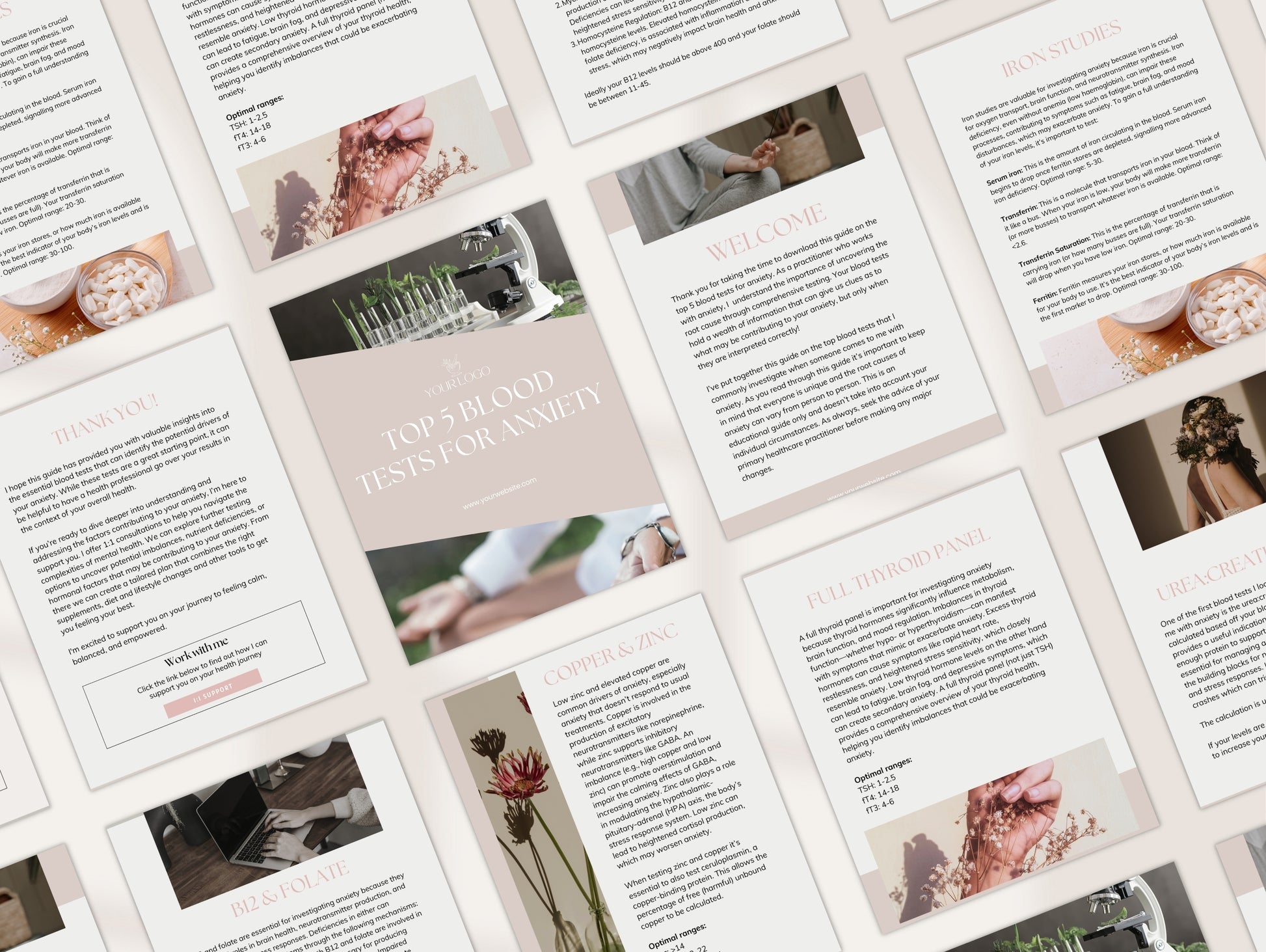 Free guide to anxiety-related blood tests for naturopaths