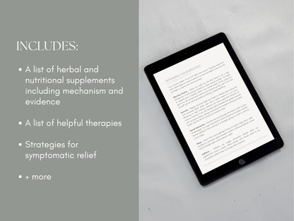 Canva anxiety patient booklet template for wellness professionals and herbalists