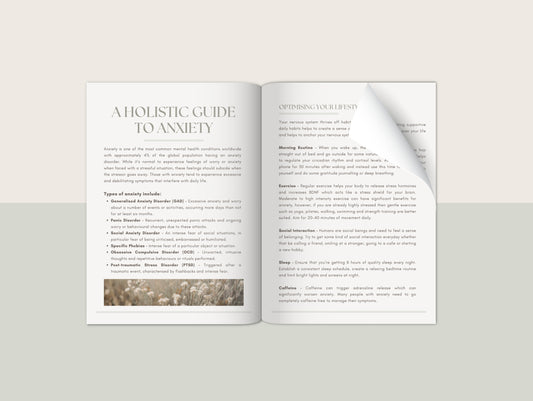 Anxiety patient booklet for naturopaths and functional medicine practitioners