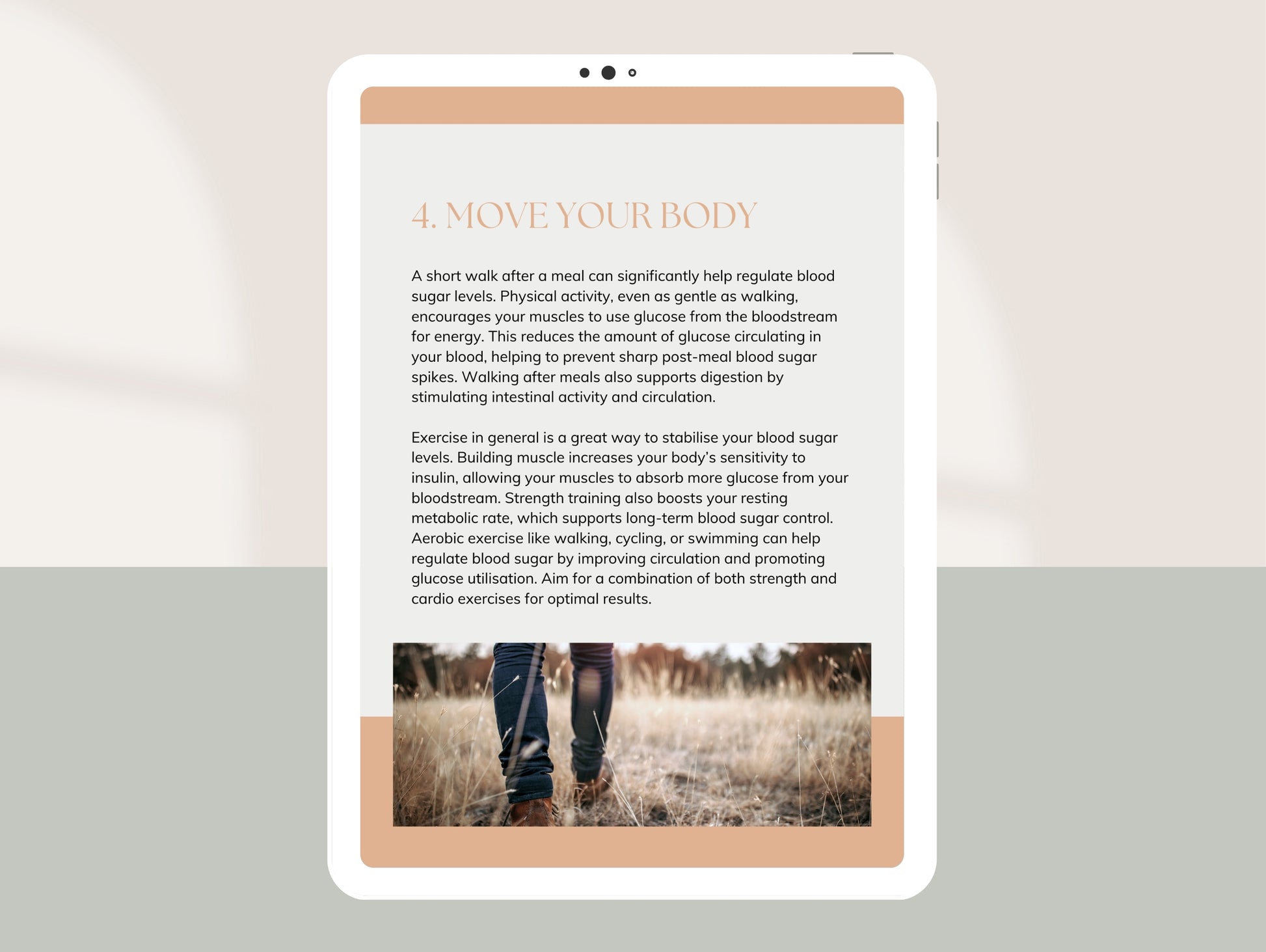 Blood sugar balancing tips for naturopaths and nutritionists Canva template