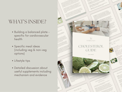 Canva cholesterol booklet template for wellness professionals and herbalists
